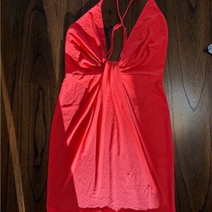 Small Red 3 ena party dress. Adjustable straps. Worn once